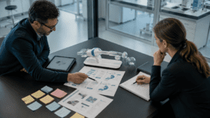 Product design review in a modern lab