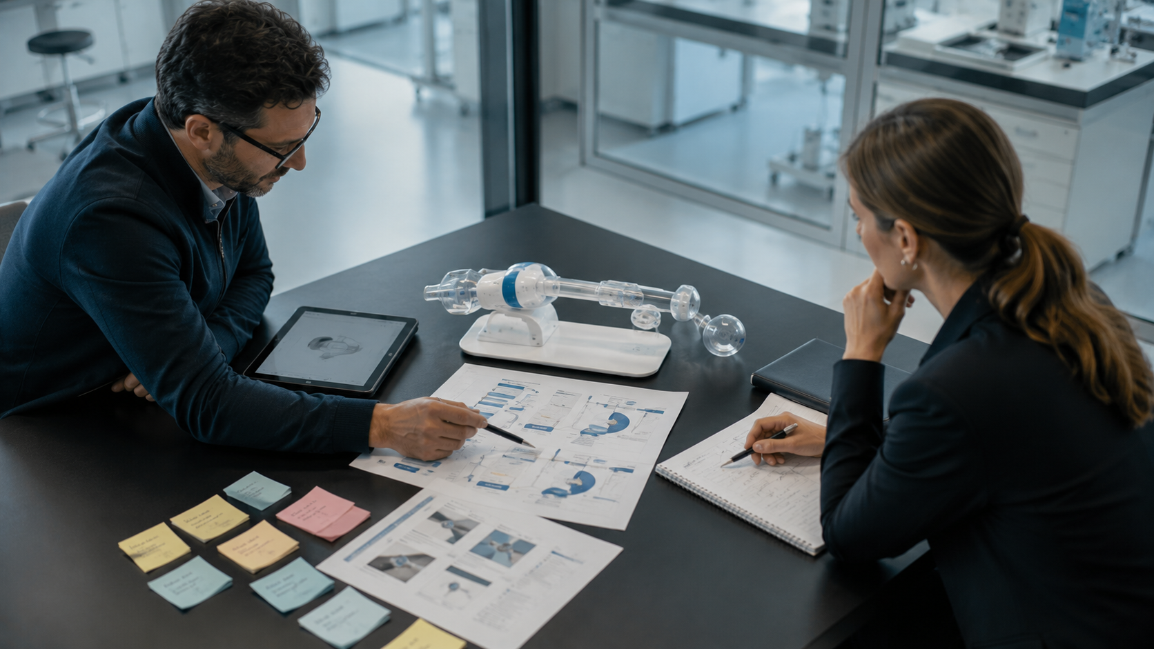 Product design review in a modern lab