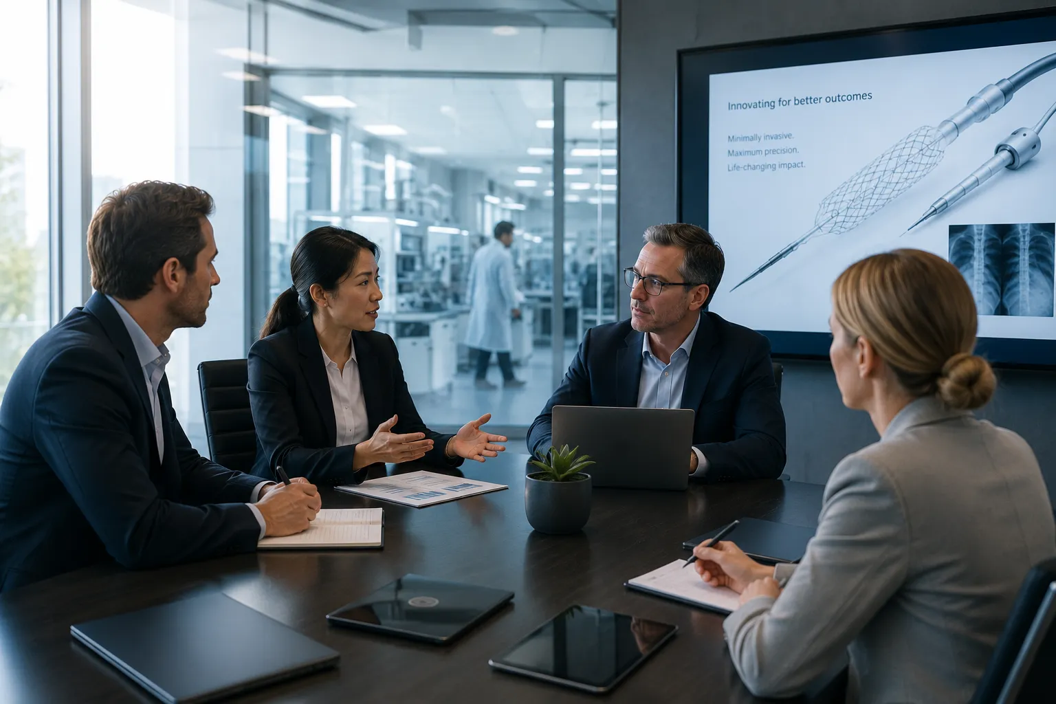 Medical device team meeting